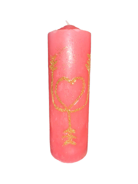 Rose Quartz Love Fixed Candle