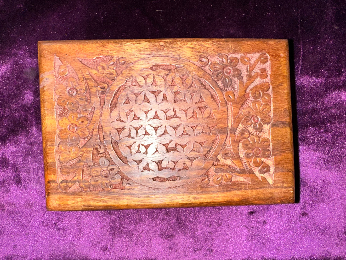 Flower of Life Wooden Box