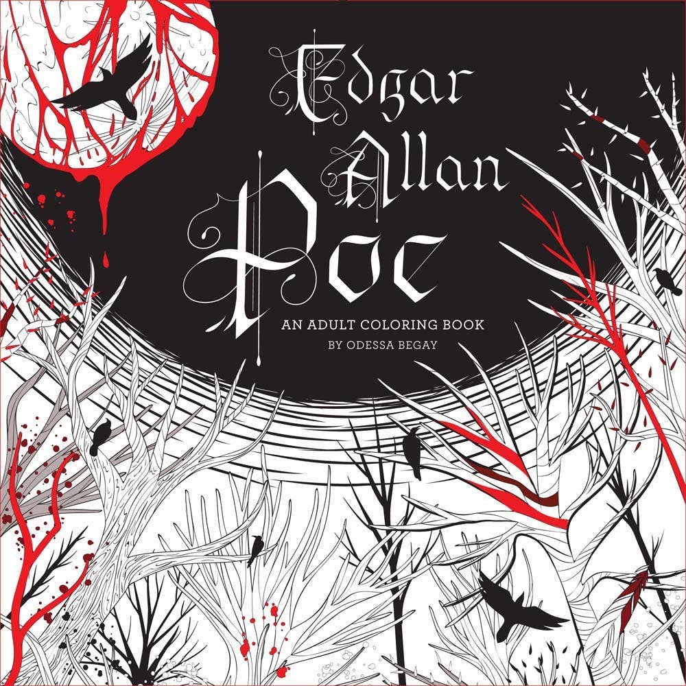 Edgar Allan Poe: An Adult Coloring Book Paperback (New)